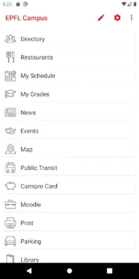 EPFL Campus android App screenshot 6